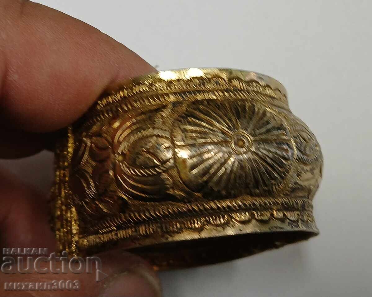 БЪЛГАРСКА ВЪЗРОЖДЕНСКА ГРИВНА САЧАН С ПОЗЛАТА - 5