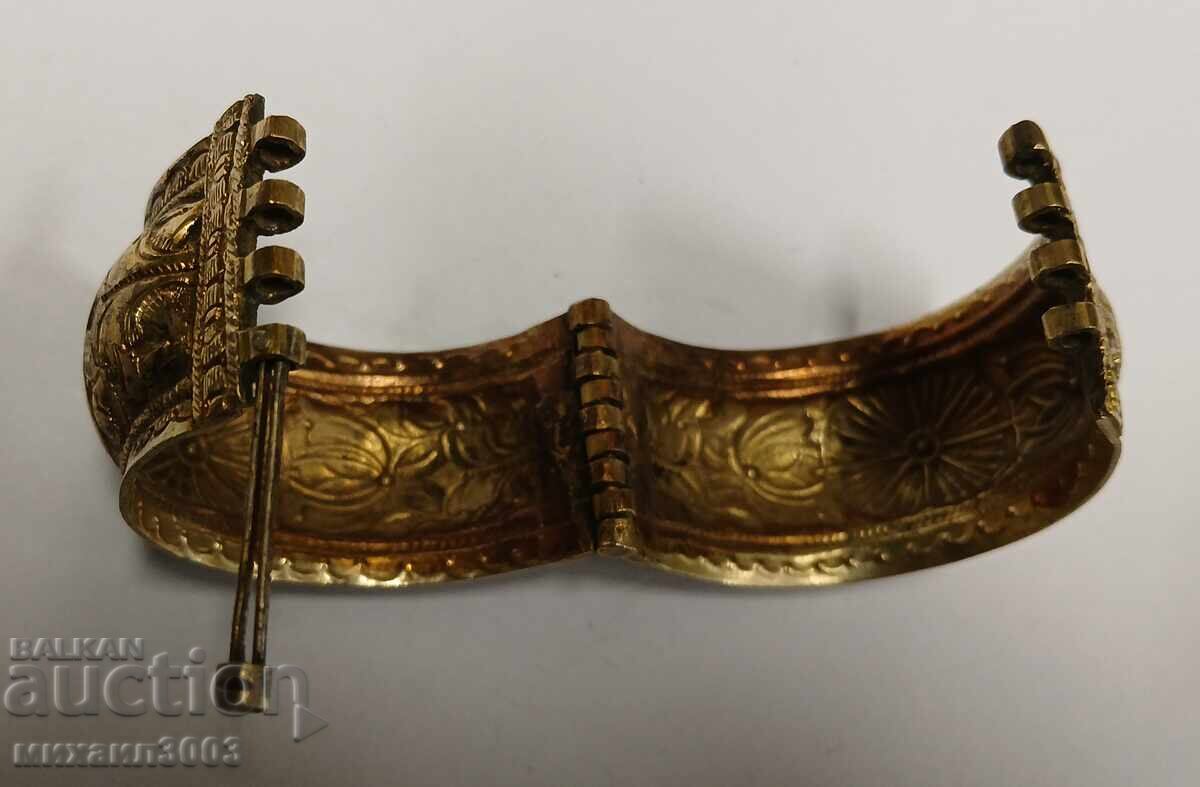 БЪЛГАРСКА ВЪЗРОЖДЕНСКА ГРИВНА САЧАН С ПОЗЛАТА - 6