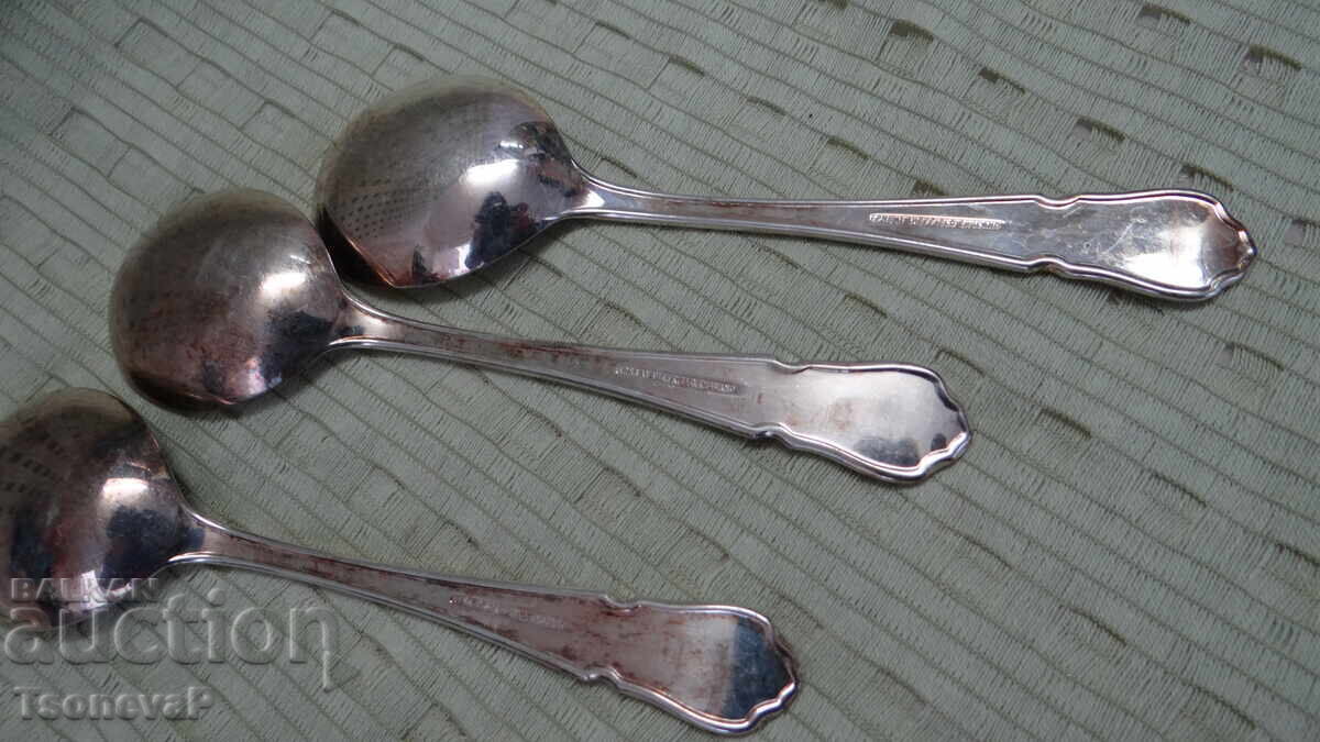 Auction Large English Silver-Plated Spoons Auction Large English Silver-Plated Spoons