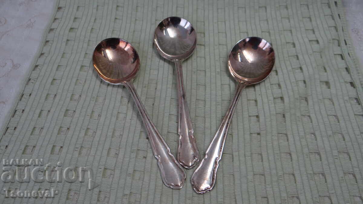 Large English Silver-Plated Spoons Large English Silver-Plated Spoons