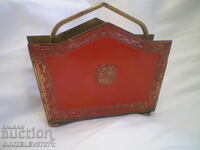 19ος αιώνας Σπάνιος διοργανωτής επιστολών, σημειώσεων ορείχαλκος μπρούντζος