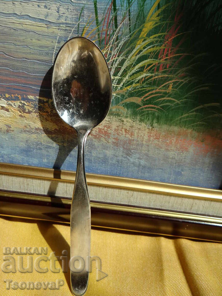 Deeply silver-plated large spoons, 6 pieces with price 35.00 BGN | € 17.90 Deeply silver-plated large spoons, 6 pieces with price 35.00 BGN | € 17.90