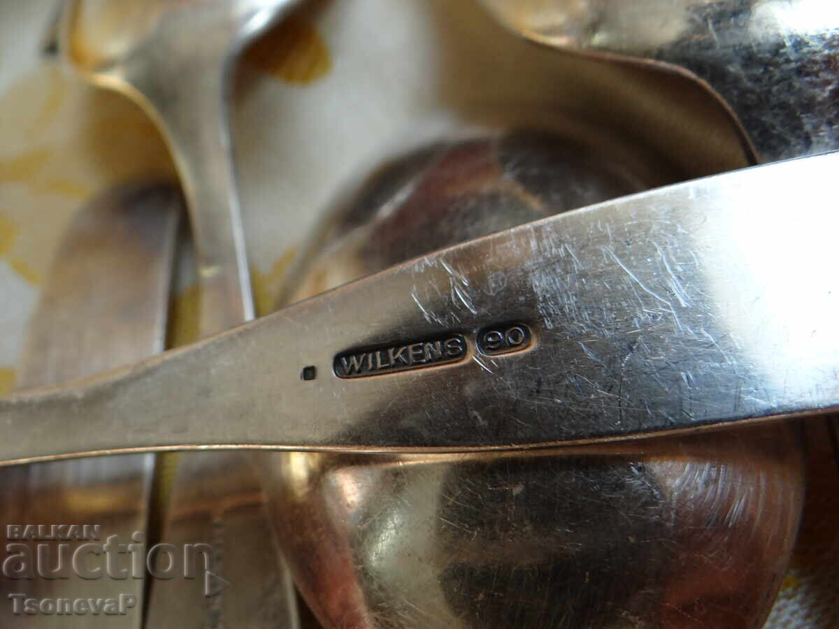 Deeply silver-plated large spoons, 6 pieces - 6 Deeply silver-plated large spoons, 6 pieces - 6