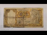 Algeria și Tunisia 1000 franci 1953