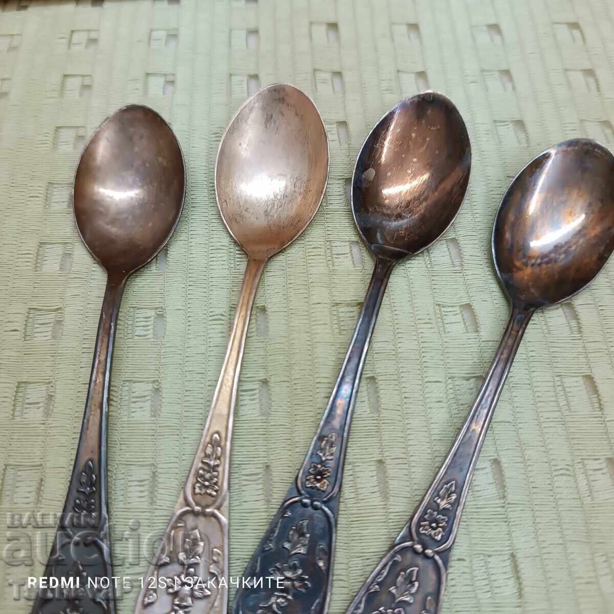 Auction Russian Silver-Plated Spoons Auction Russian Silver-Plated Spoons
