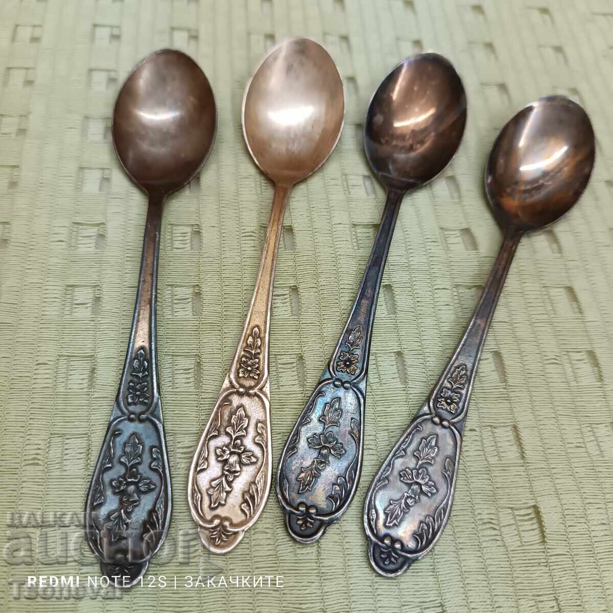 Russian Silver-Plated Spoons Russian Silver-Plated Spoons