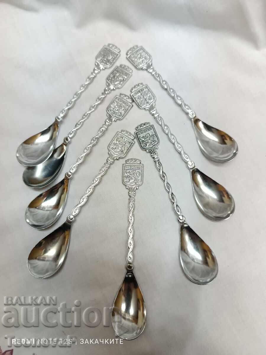 Eight collectible spoons - 6 Eight collectible spoons - 6