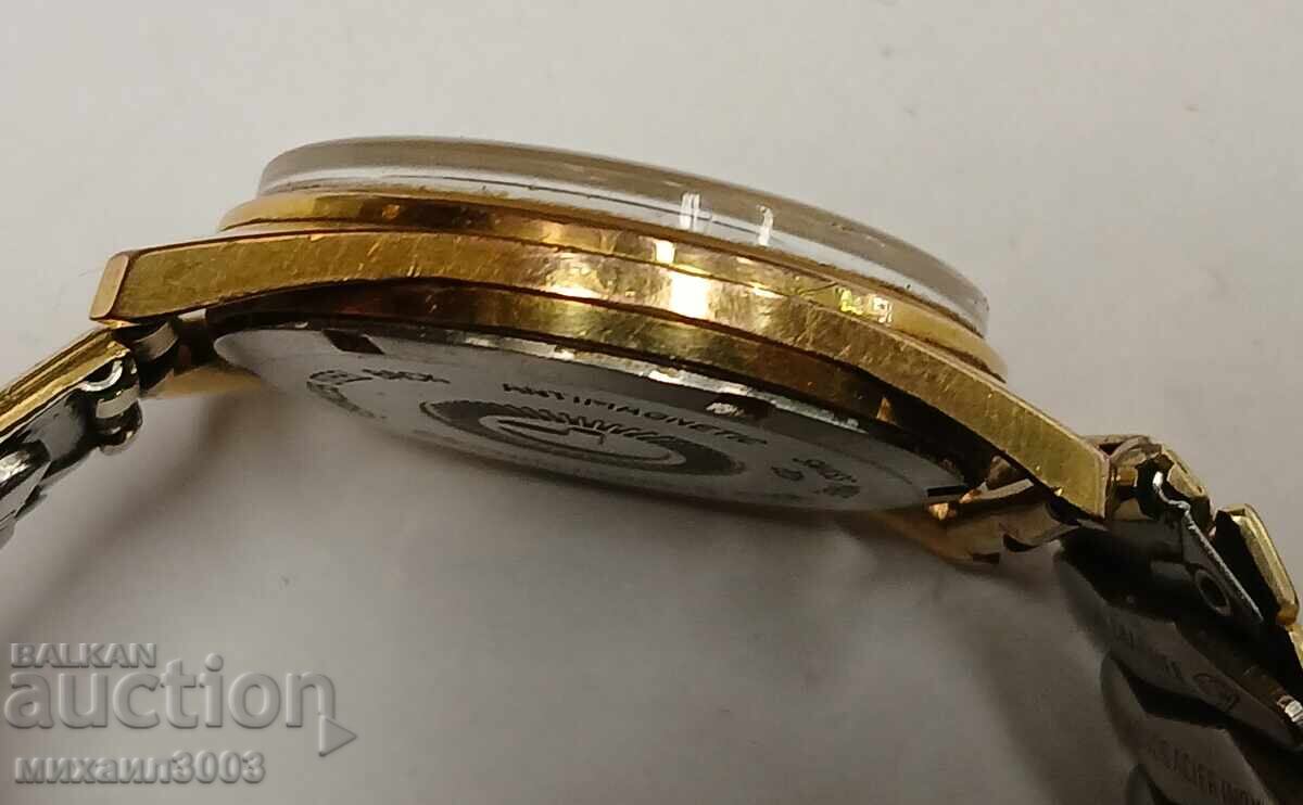 ПОЗЛАТЕН ШВЕЙЦАРСКИ МЪЖКИ РЪЧЕН МЕХАНИЧЕН ЧАСОВНИК LANCO с цена 149.00 лв. | € 76.18