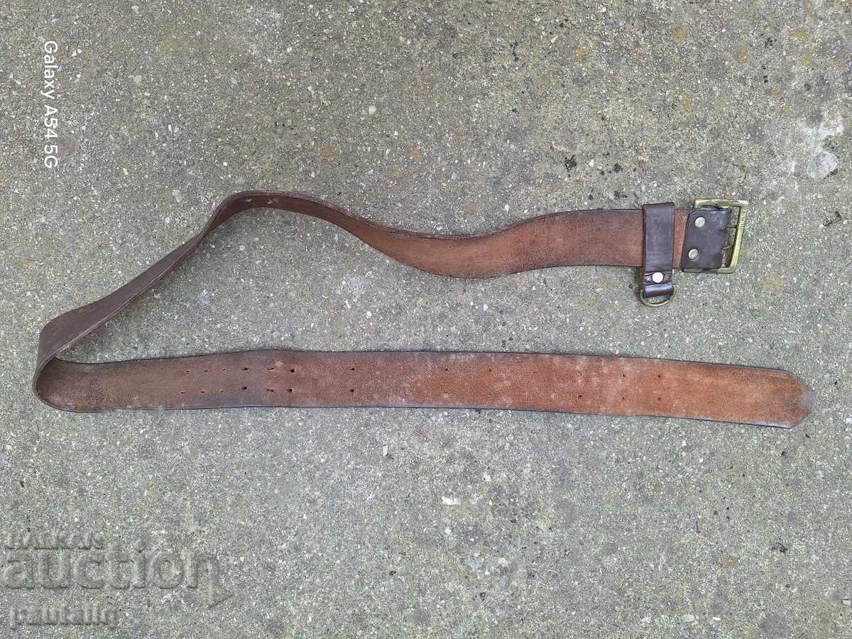 Δημοπρασία Αξιωματικός ζώνη από φυσικό δέρμα