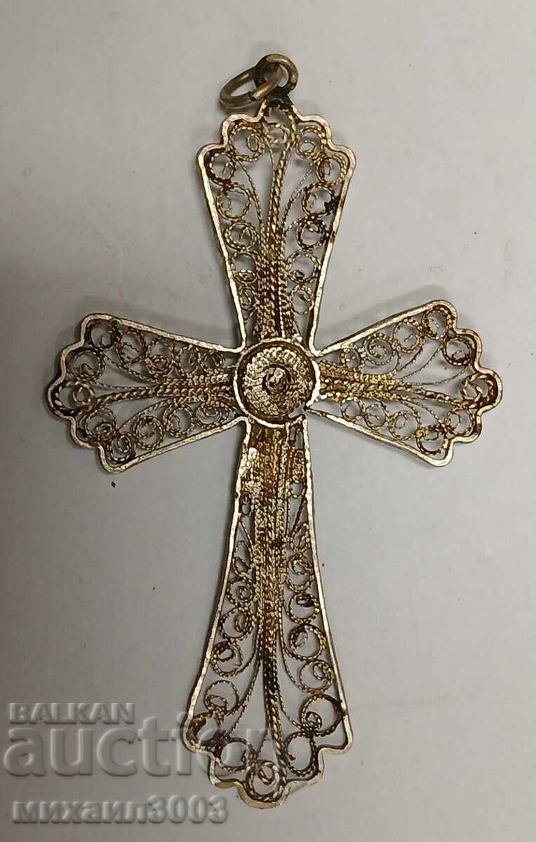 SILVER CROSS HANDMADE - FILIGREE with price 29.99 BGN | € 15.33 SILVER CROSS HANDMADE - FILIGREE with price 29.99 BGN | € 15.33