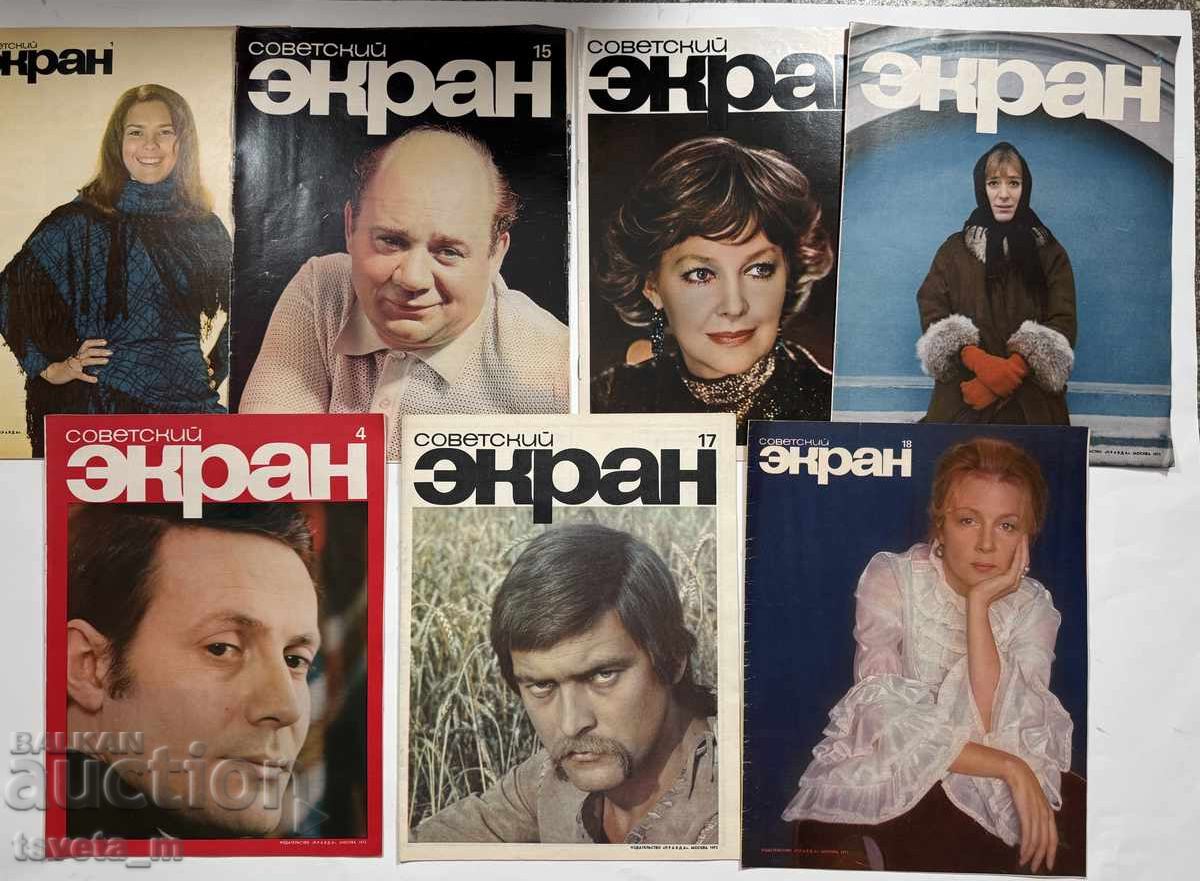 Revista Sovet·skiĭ ekran 1972 - 7 buc Revista Sovet·skiĭ ekran 1972 - 7 buc