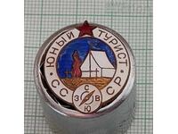 МЛАД ТУРИСТ СССР ТУРИЗЪМ ЗНАЧКА ЕМАЙЛ