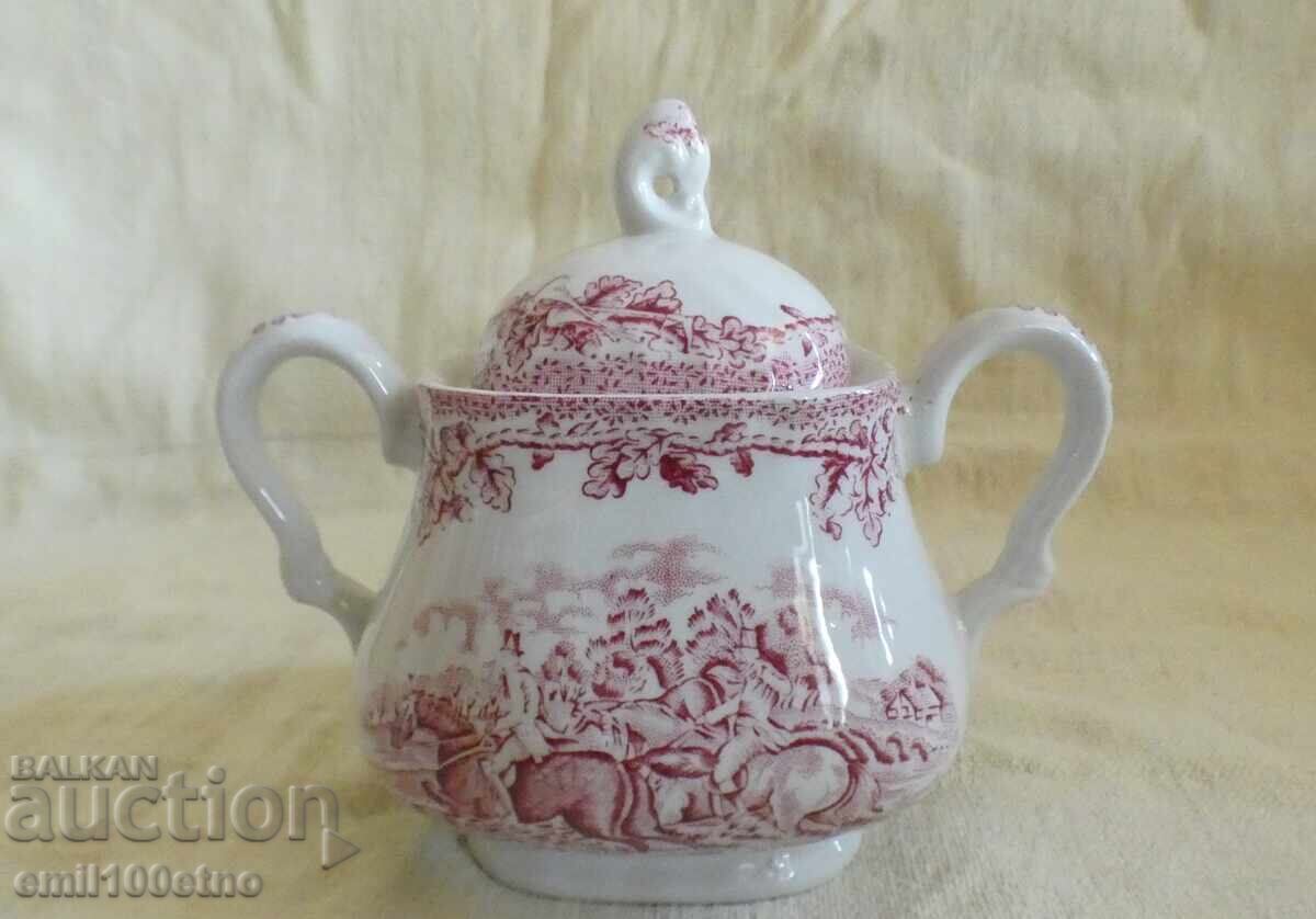 Sugar bowl old porcelain Staffordshire England with price 17.00 BGN | € 8.69