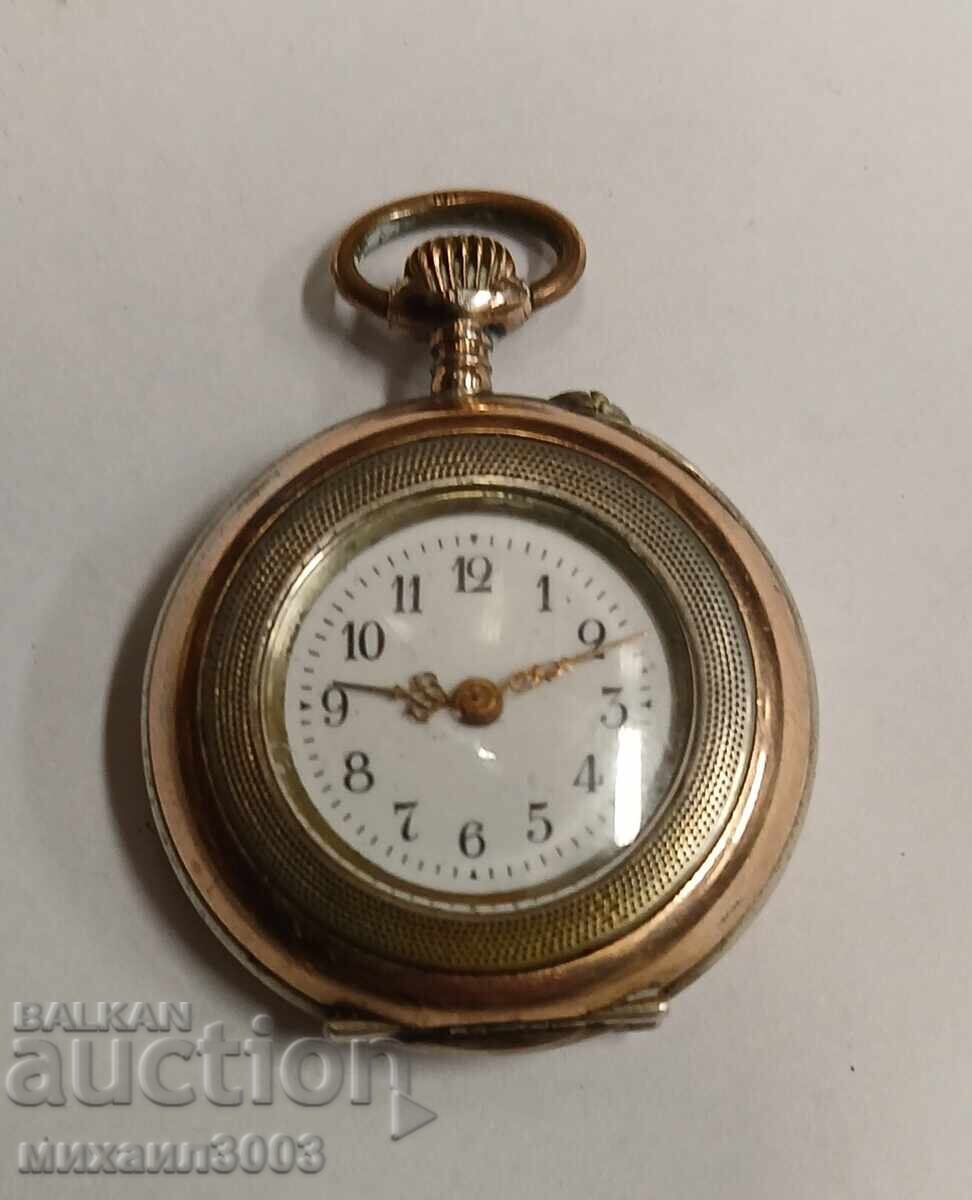 SILVER LADIES MECHANICAL POCKET WATCH