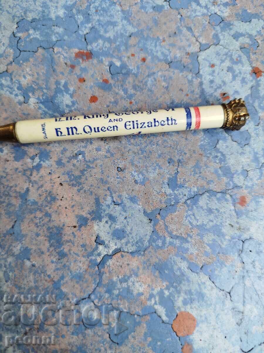 Δημοπρασία Μολύβι από την στέψη του Βασιλιά Γεωργίου και της Βασίλισσας Ελισάβετ