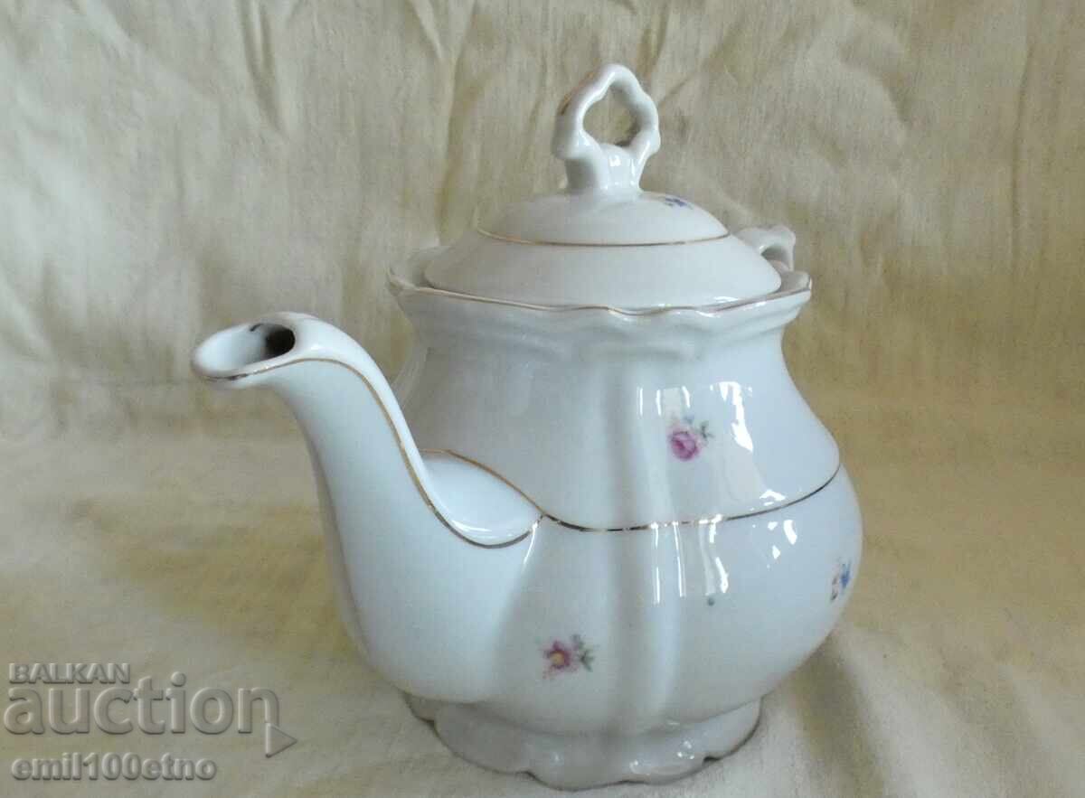 Auction  Bulgarian Porcelain Teapot Stalin Vidin