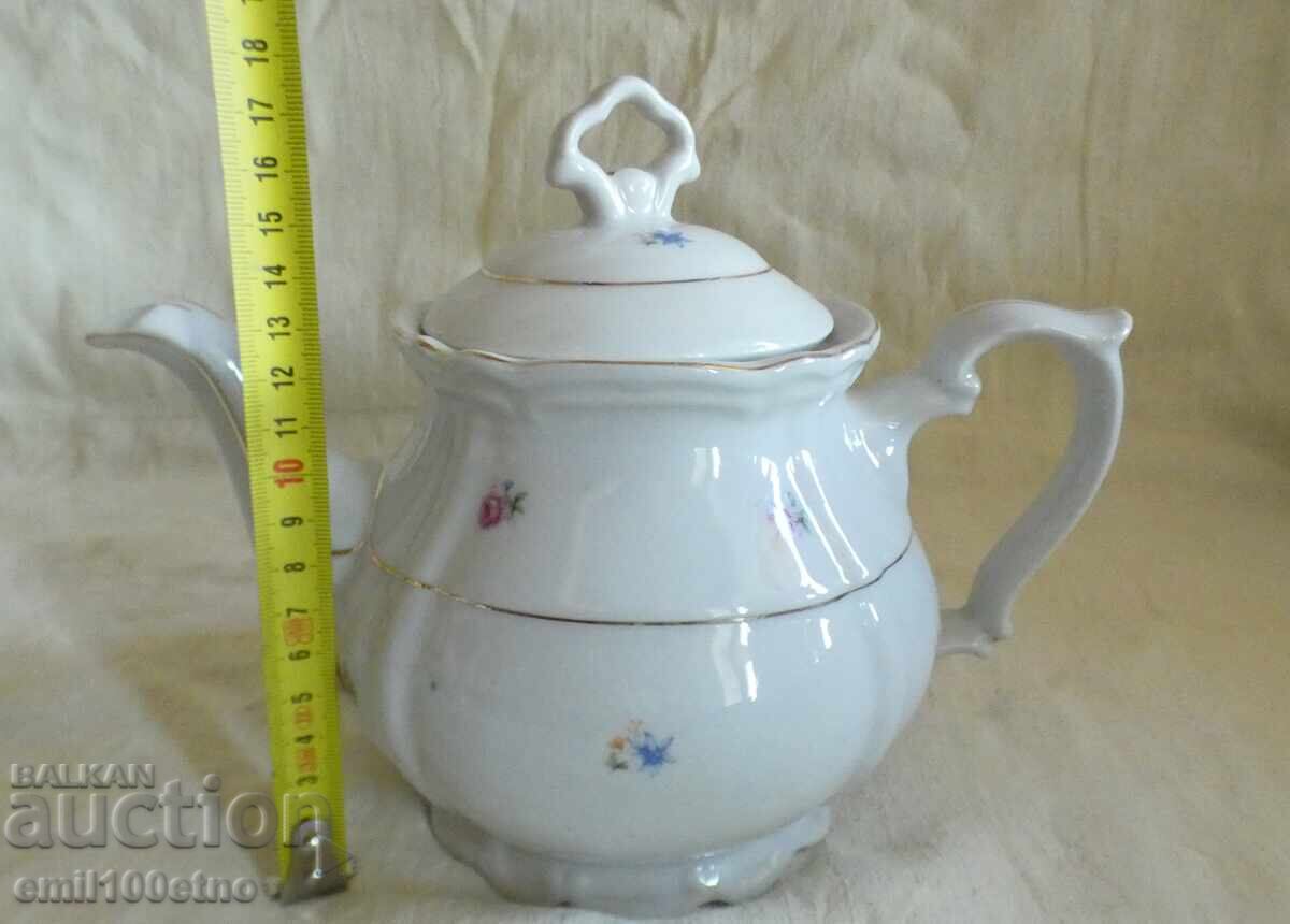 Bulgarian Porcelain Teapot Stalin Vidin - 7
