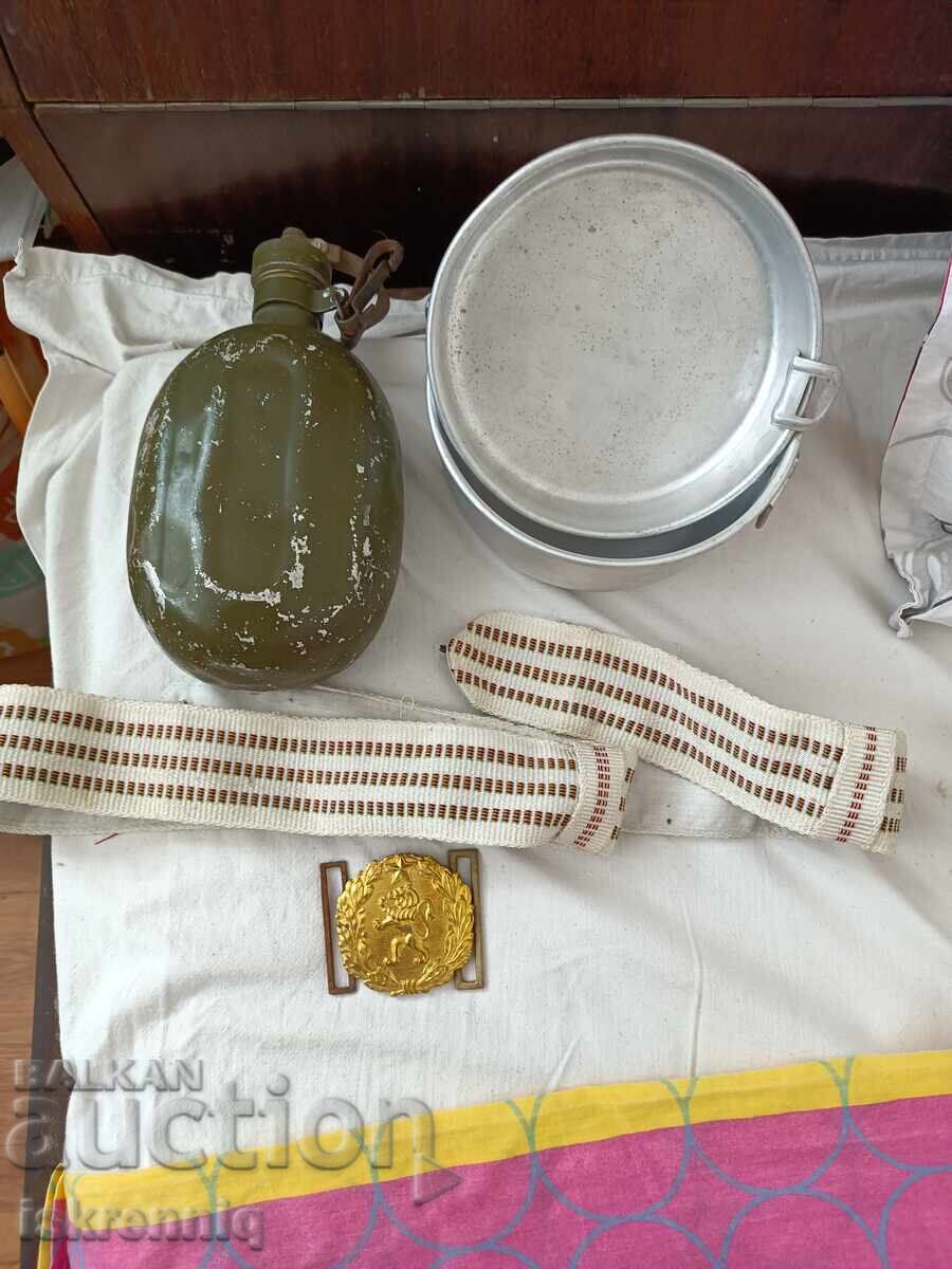 Parade Belt, Canteen, and Jug Parade Belt, Canteen, and Jug