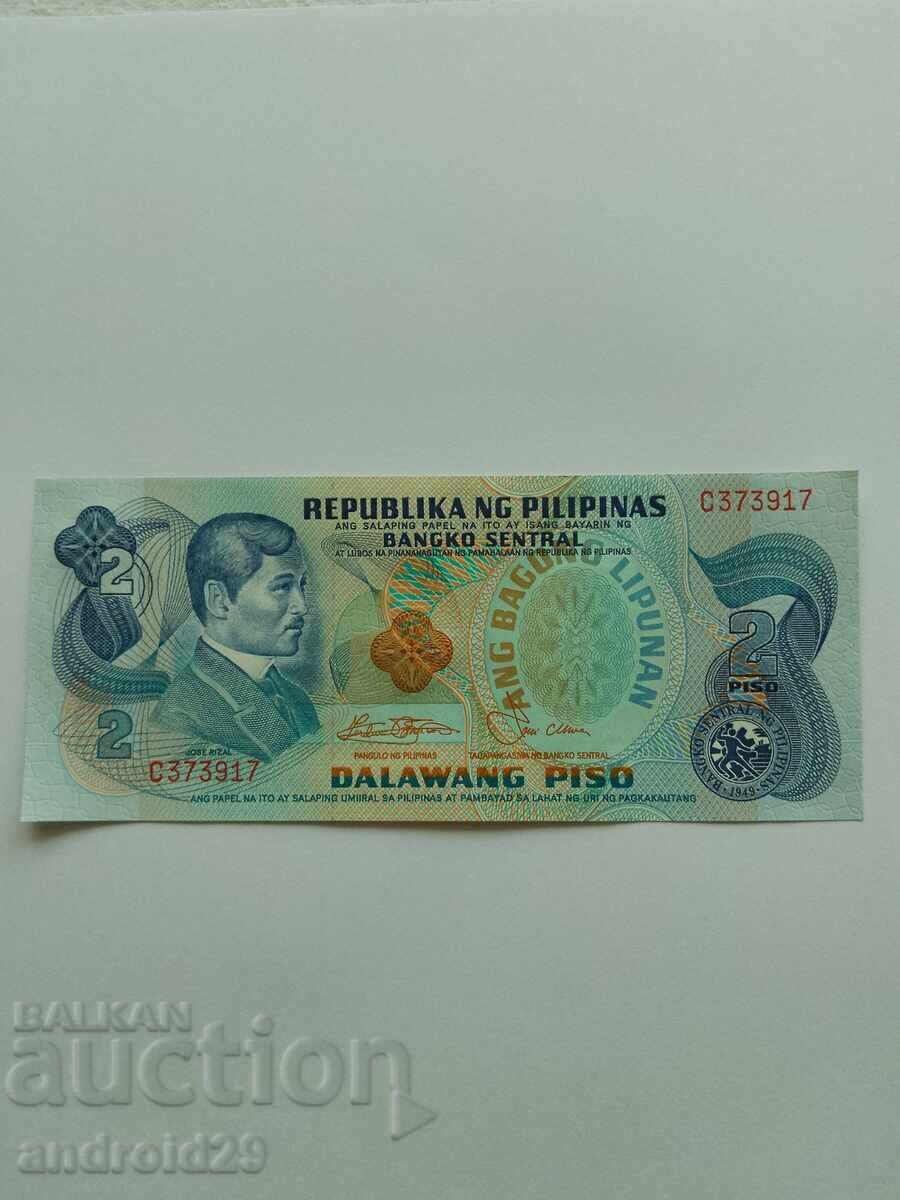 2 Pesos PHILIPPINES 1978 UNC / Banknote