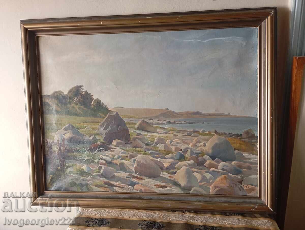 Παλιός πίνακας ζωγραφικής (από) μάστορα - τοπίο