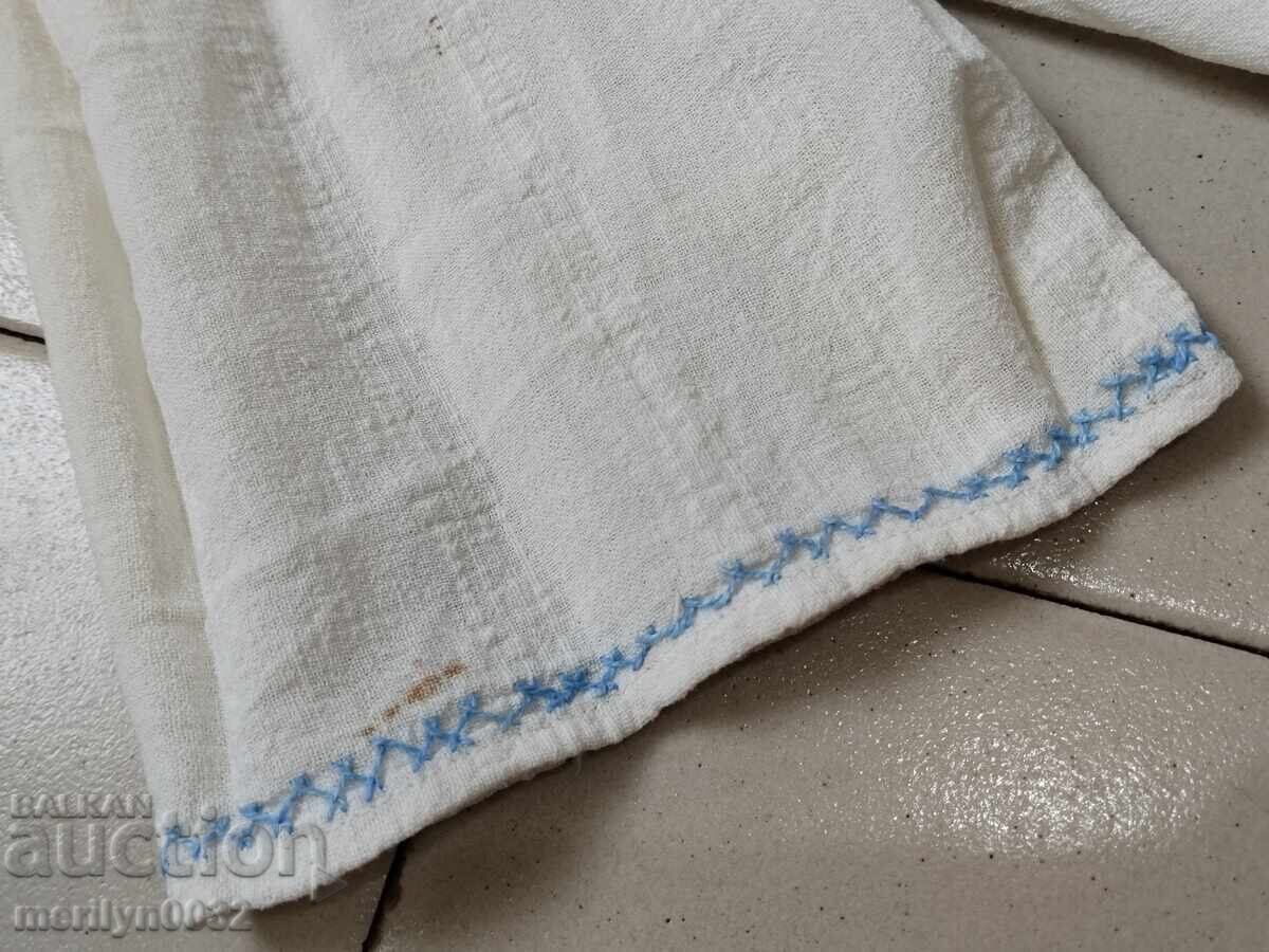 Cămașă bătrână broderie manuală chenar șezlong costum sukman - 7