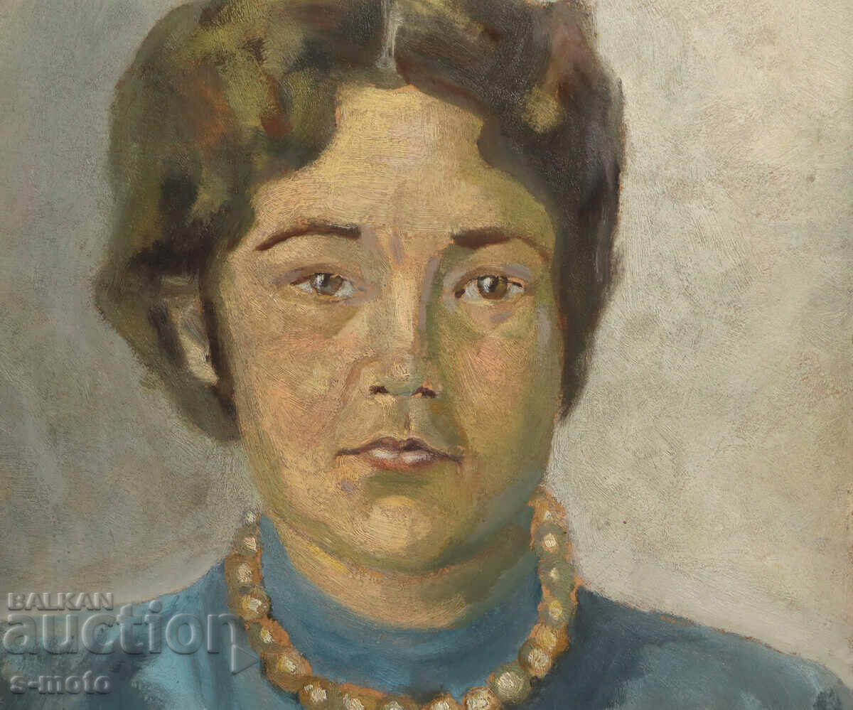 Έργο ζωγραφικής με λάδι, γυναικείο πορτρέτο, υπογεγραμμένο 1955 - 5 Έργο ζωγραφικής με λάδι, γυναικείο πορτρέτο, υπογεγραμμένο 1955 - 5