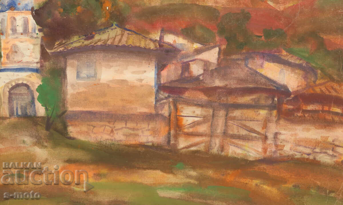 Stoian Domuschiev / 1935 - 2021 / Acuarelă, peisaj - 6 Stoian Domuschiev / 1935 - 2021 / Acuarelă, peisaj - 6