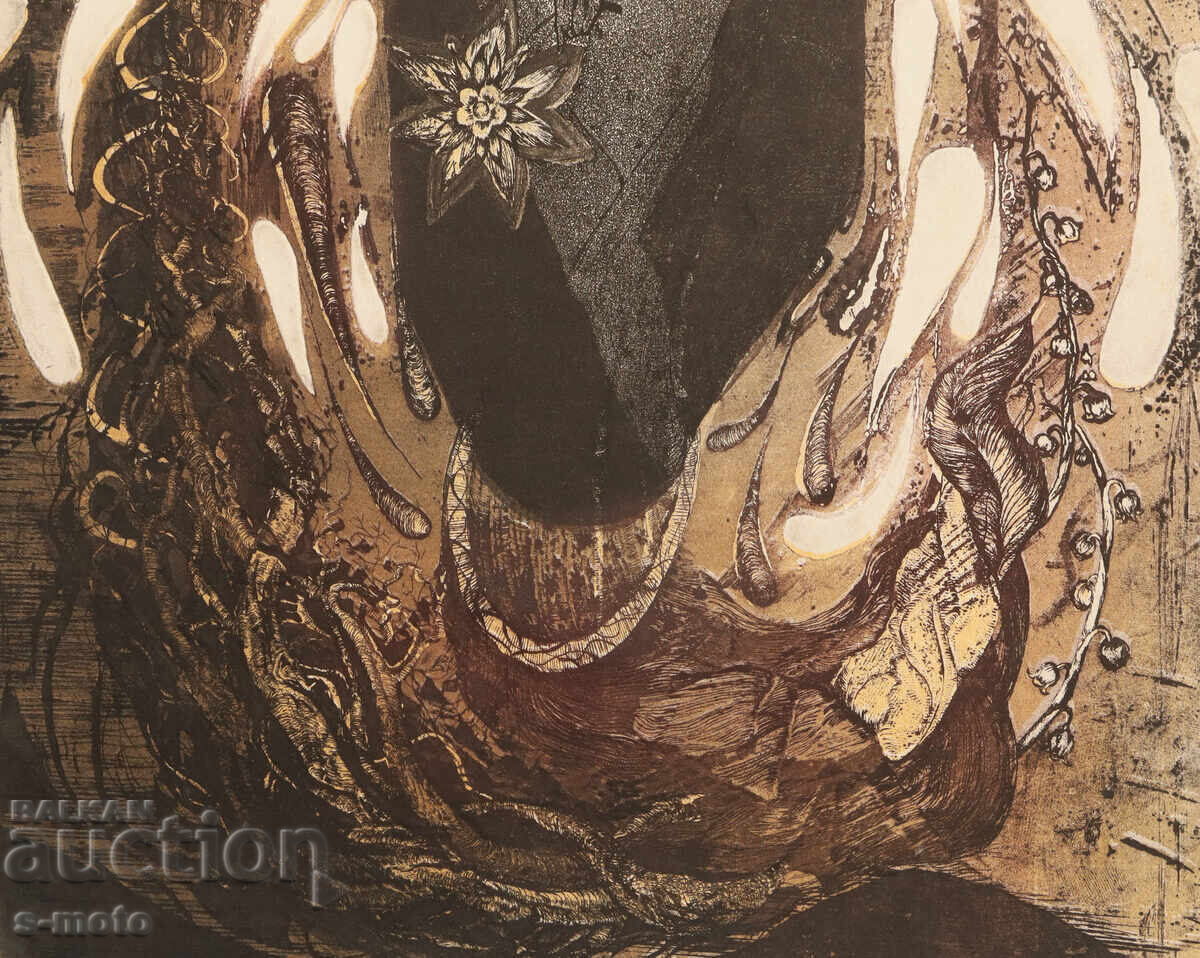 Γραφικά, λιθογραφία, αφηρημένη σύνθεση - 7