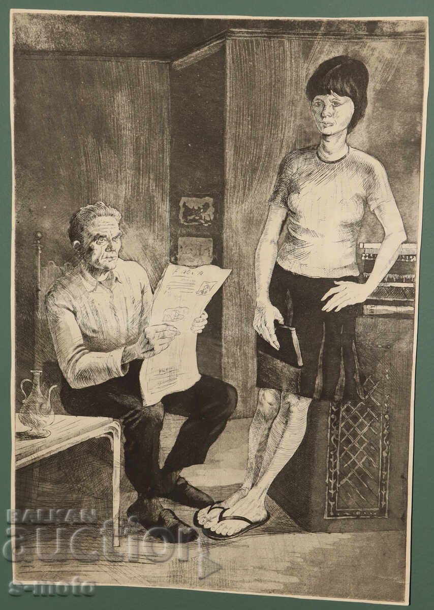 Auction  Lithograph Graphics, Portrait