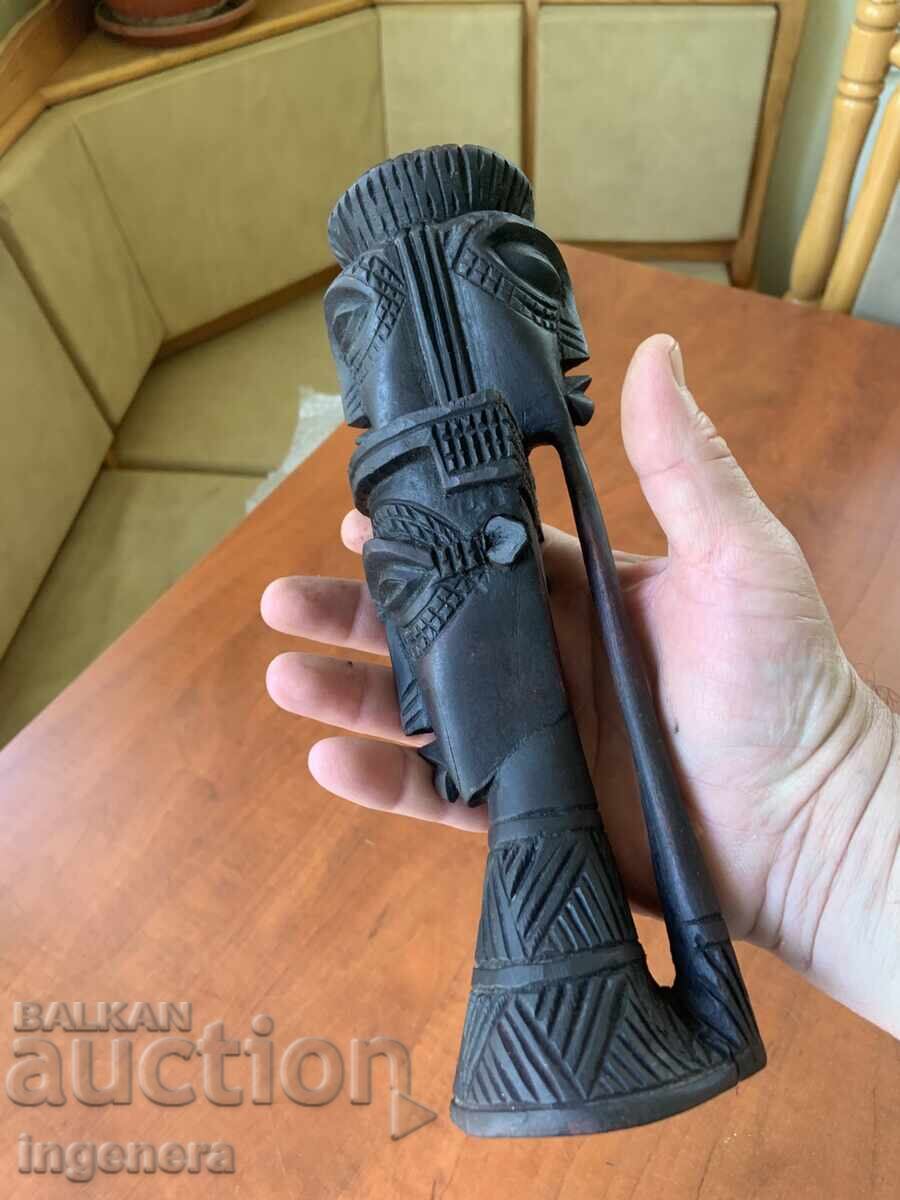 Παράδοση Κηροπήγιο Ξυλόγλυπτο Φιγούρα Τρία Κεφάλια Μοναδικό