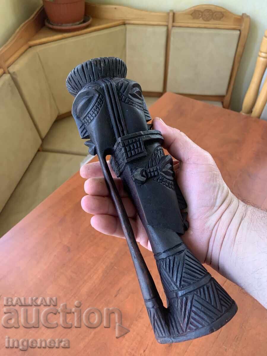 Κηροπήγιο Ξυλόγλυπτο Φιγούρα Τρία Κεφάλια Μοναδικό - 5