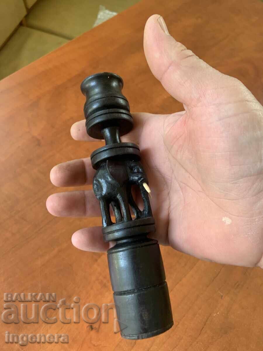 CANDLE HOLDER WOOD CARVING FIGURE ELEPHANT ART with price 25.00 BGN | € 12.78