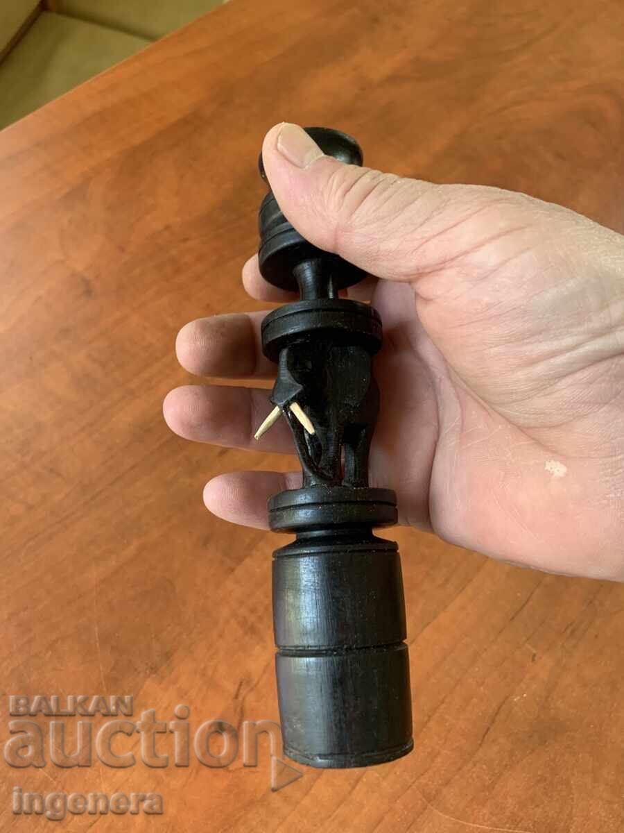 Delivery of CANDLE HOLDER WOOD CARVING FIGURE ELEPHANT ART