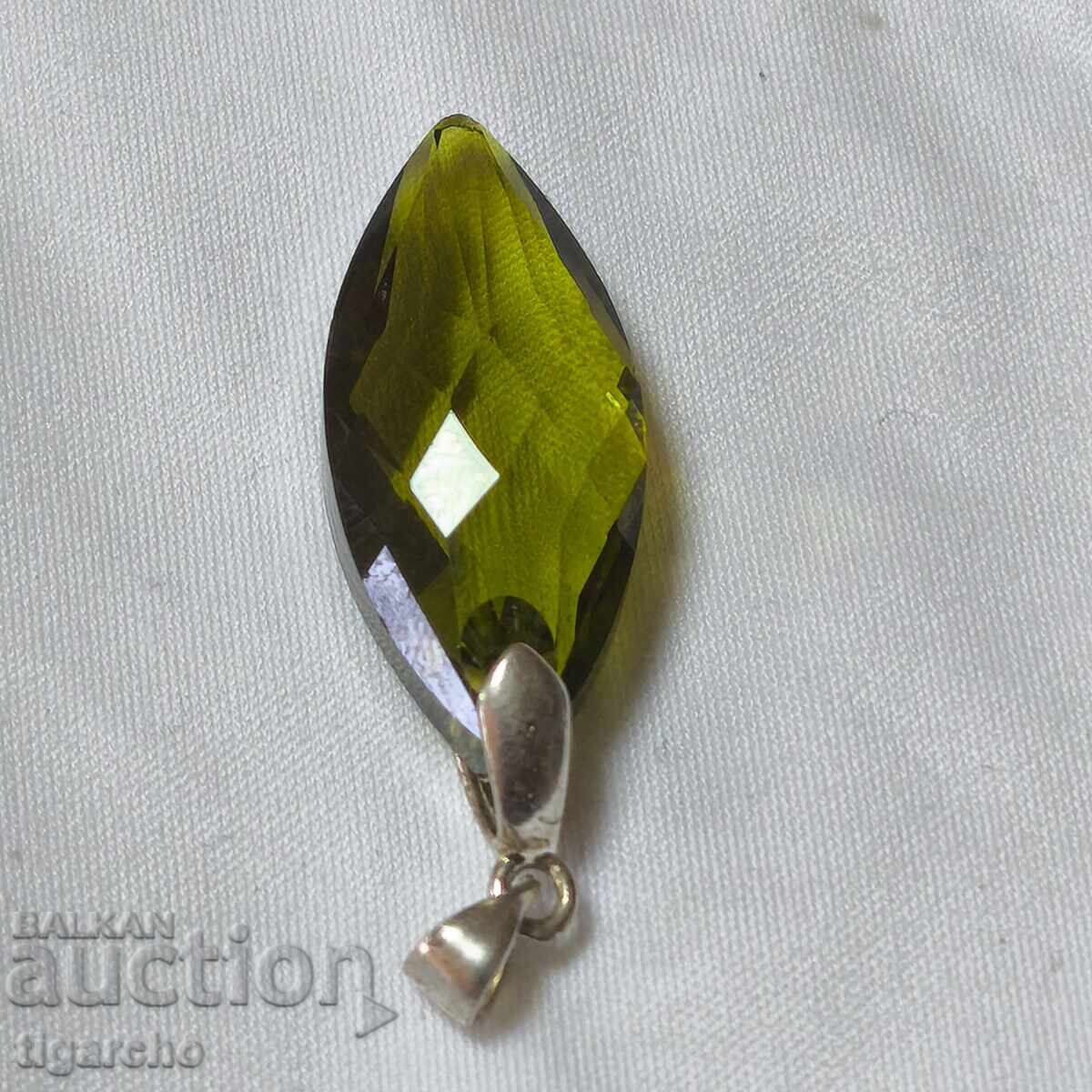 Silver pendant with a stone - 5 Silver pendant with a stone - 5