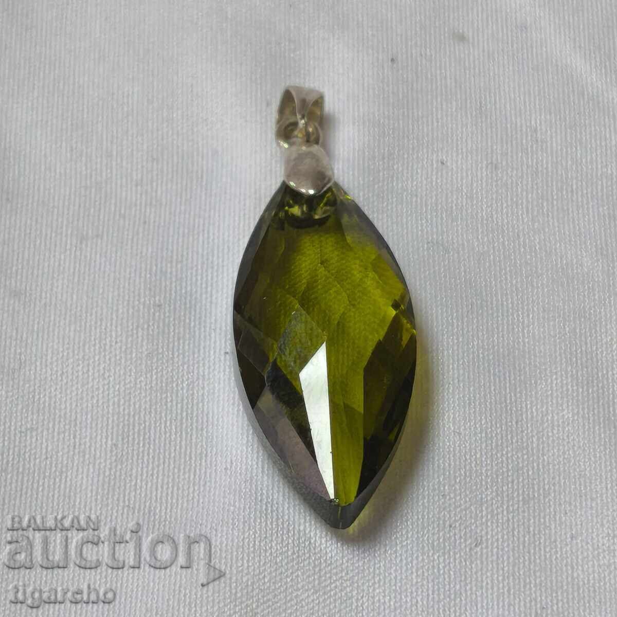 Silver pendant with a stone - 6 Silver pendant with a stone - 6