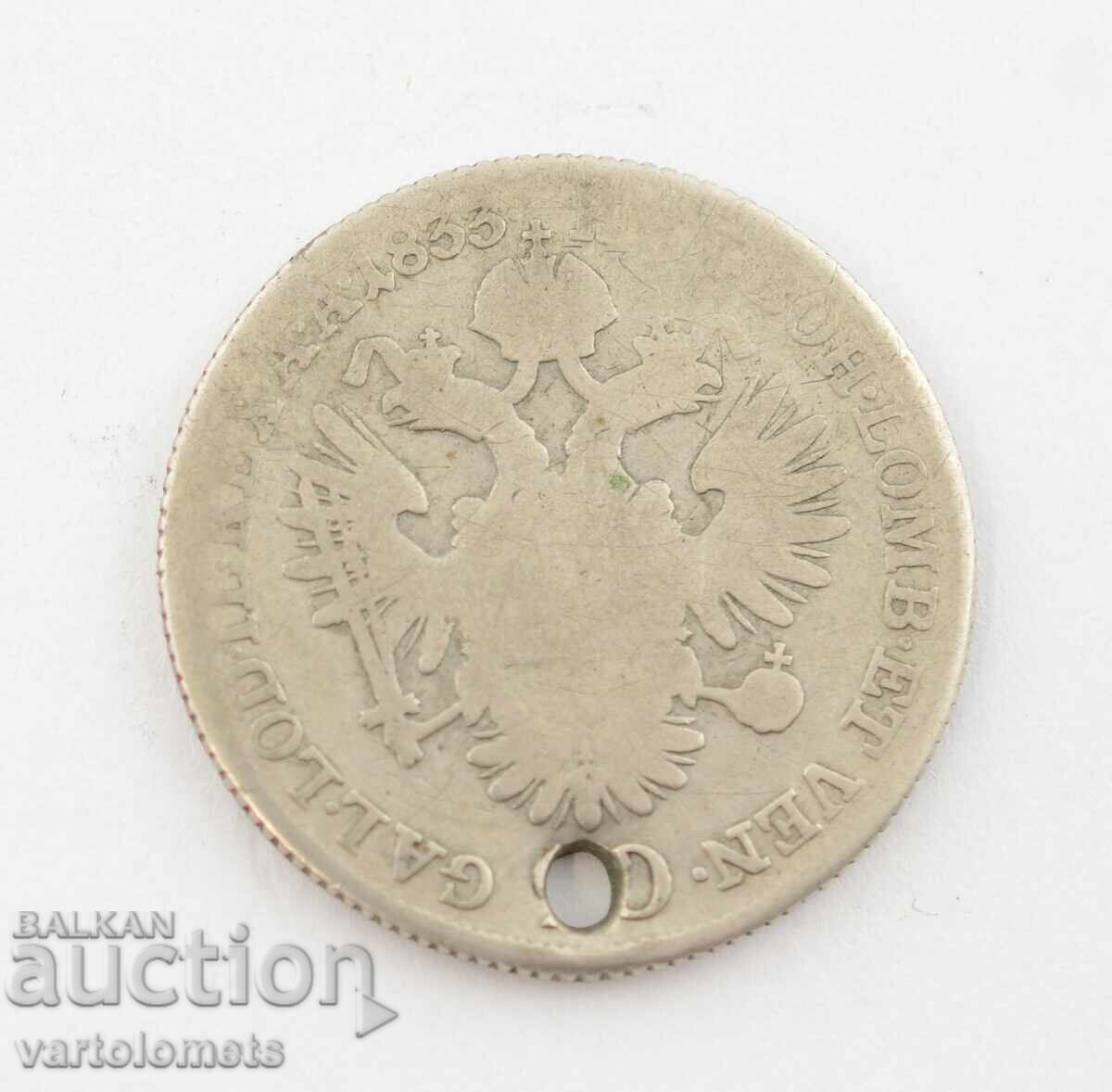 Ασημένιο νόμισμα Κεντρικής Ευρώπης 6,2 γρ. Ag Ασημένιο νόμισμα Κεντρικής Ευρώπης 6,2 γρ. Ag