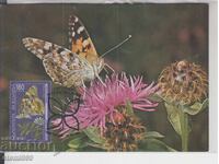 Postcard MAX FDC Butterflies Insects