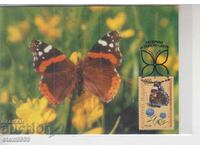Carte poștală MAX FDC Fluturi Insecte