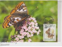 Carte poștală MAX FDC Fluturi Insecte