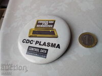 Insigna mare CDC Plasma Control data Corporation