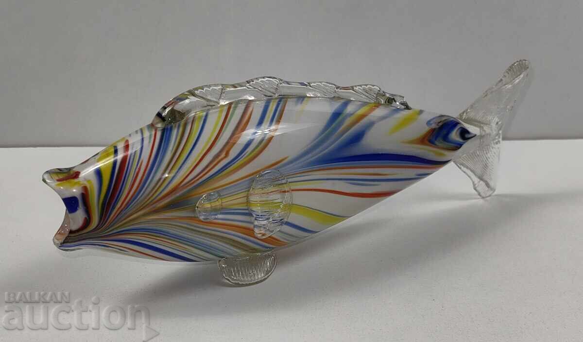 ГОЛЯМА СОЦ СТЪКЛЕНА РИБА ТИП МУРАНО ФИГУРА ФИГУРКА СТАТУЕТКА - 6 ГОЛЯМА СОЦ СТЪКЛЕНА РИБА ТИП МУРАНО ФИГУРА ФИГУРКА СТАТУЕТКА - 6