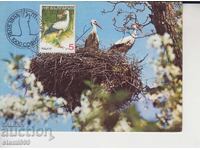 Μέγιστη κάρτα FDC ΠΤΗΝΑ Πελαργός