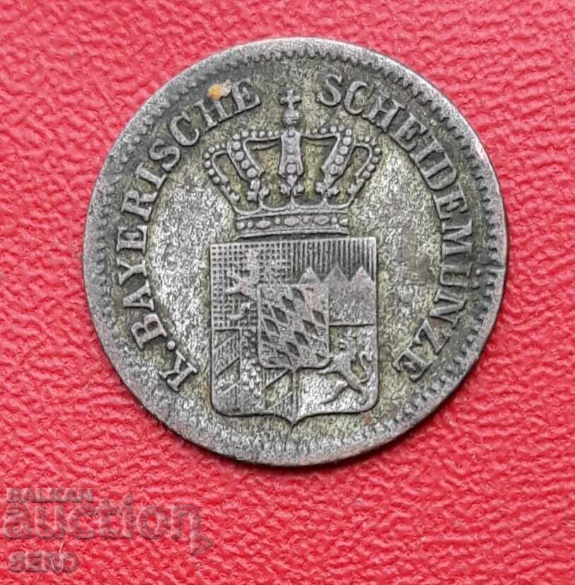 Germany - Bavaria - 1 Kreuzer 1869 - Very well preserved with price 13.00 BGN | € 6.65
