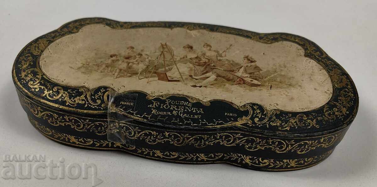 EARLY 20TH CENTURY OLD BOX CASE MARKED with price 35.00 BGN | € 17.90