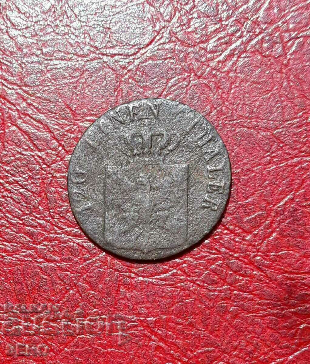 Германия-Прусия-3 пфенига 1827 D-Дюселдорф-мн.рядка с цена 3.00 лв. | € 1.53