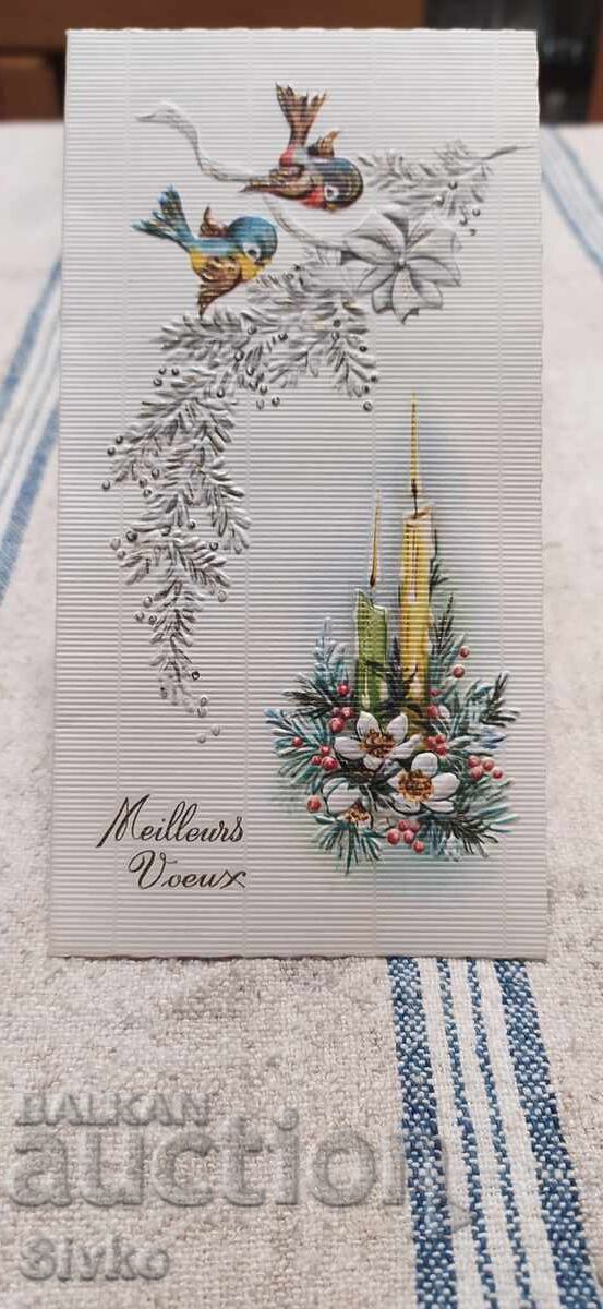 Картичка Коледа пиленца Картичка Коледа пиленца