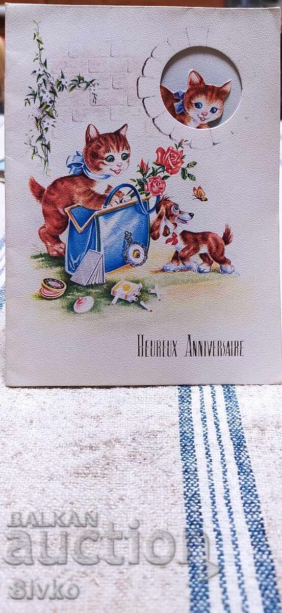 Καρτούλα γατάκι