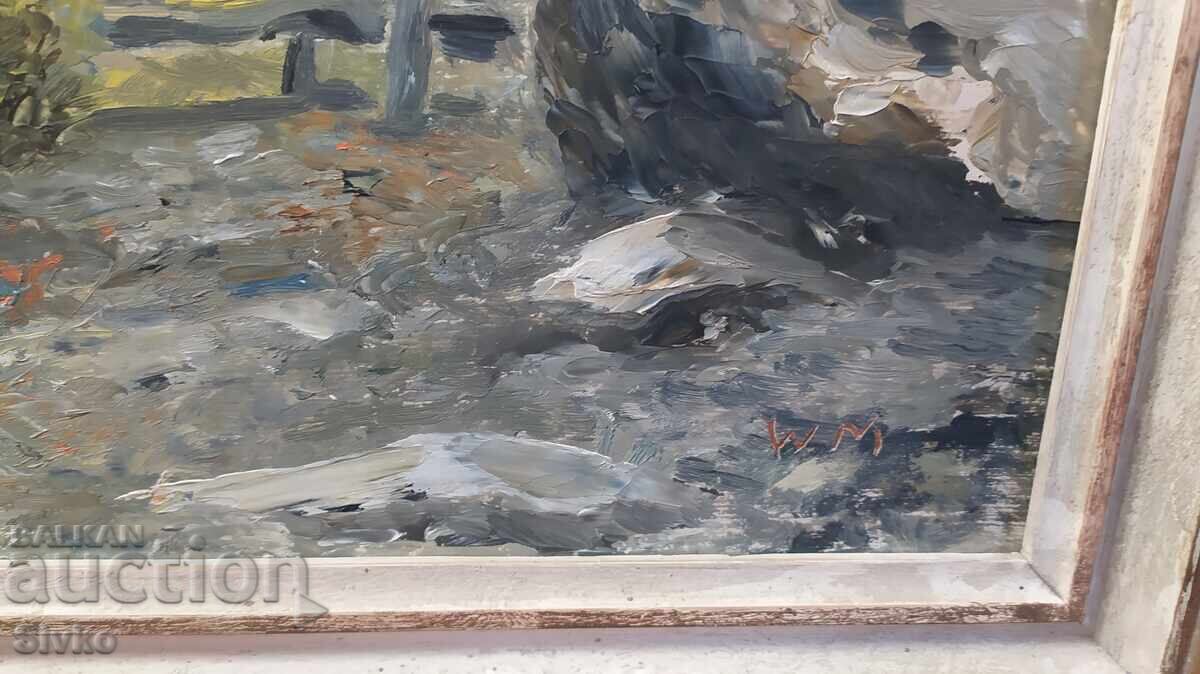 Licitație Tablou ulei pe placă de lemn (HDF)