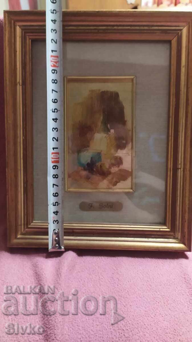 Δημοπρασία Ζωγραφιά σε χρυσό, μεγάλη, με κορνίζα