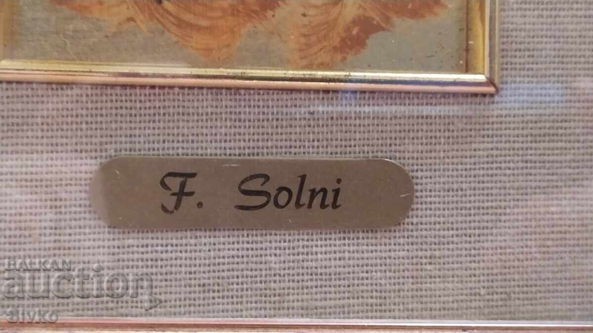 Παράδοση Ζωγραφιά σε χρυσό, μεγάλη, με κορνίζα